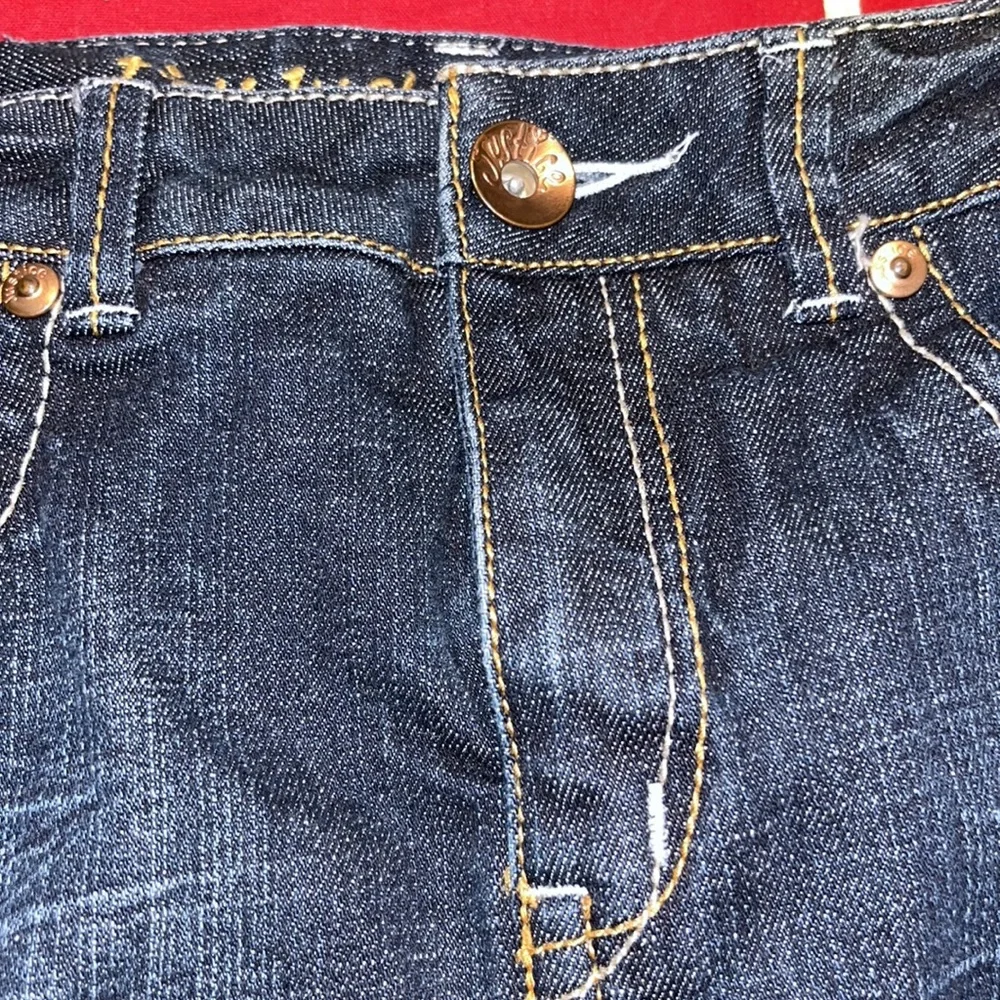 Justice Girls Kids Classic Jean Dark Wash Denim Skirt Dark Wash Sz 14 R EUC